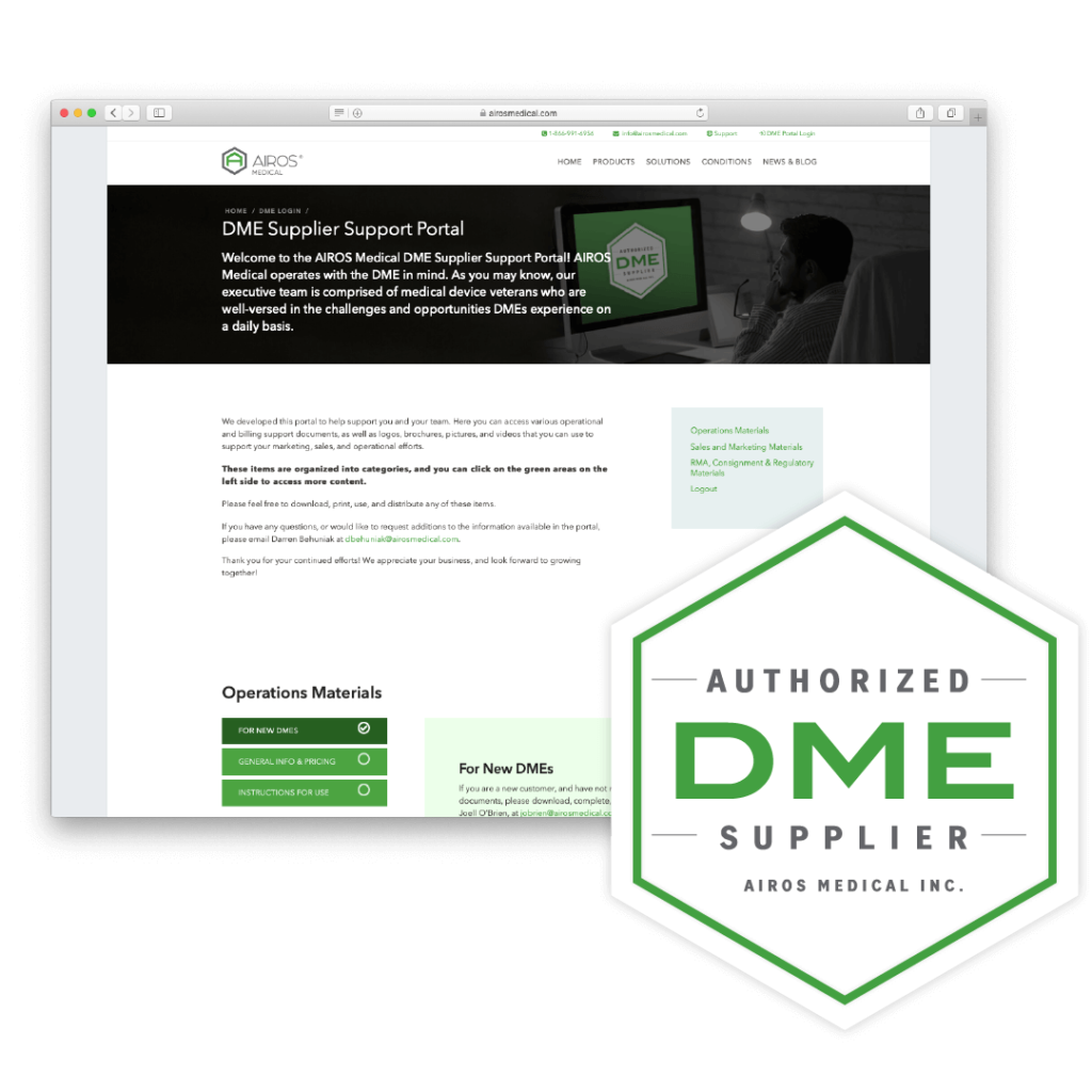 DME Supplier Support Portal AIROS Medical, Inc.